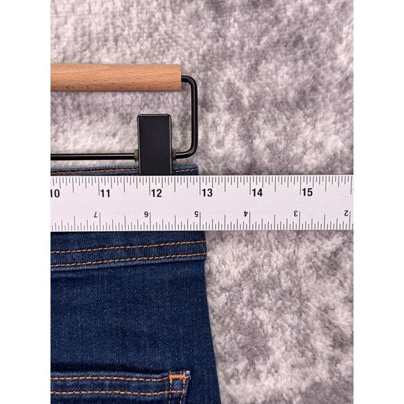 Zara Jeans 4 Womens Marine Straight Patch Pocket Dark Wash Denim - Picture 3 of 6